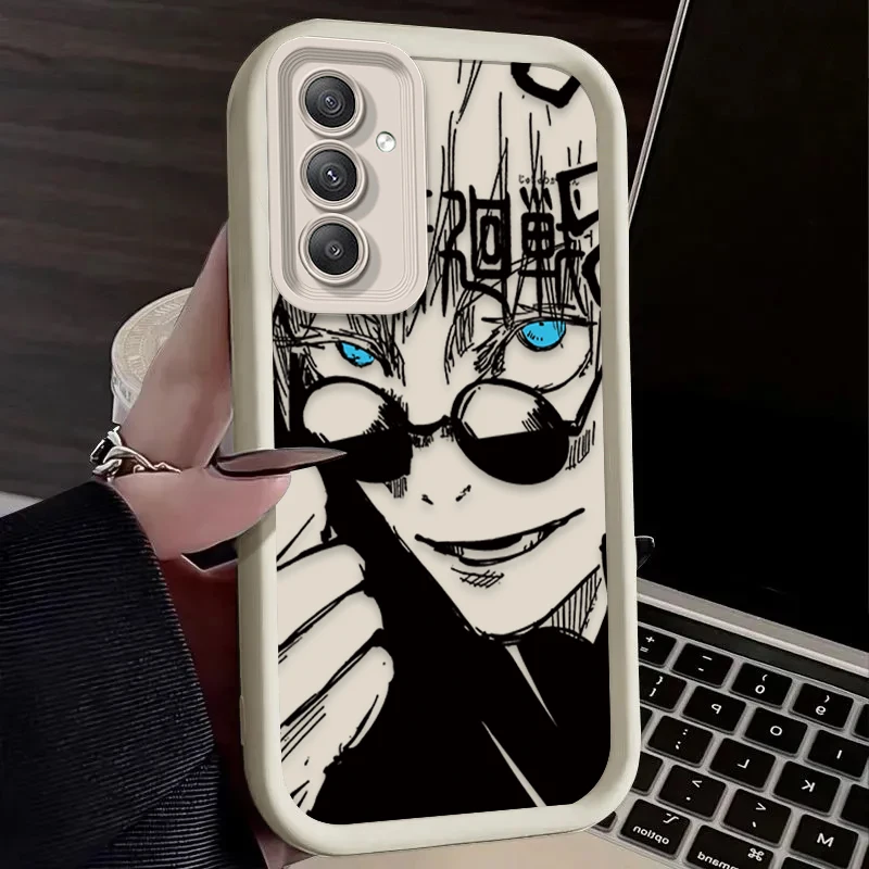 Jujutsu Kaisen Gojo Satoru Case for Samsung Galaxy S24 S23 S22 S21 Ultra Plus FE A54 A34 A14 A73 A53 A33 5G Soft Silicone Cover