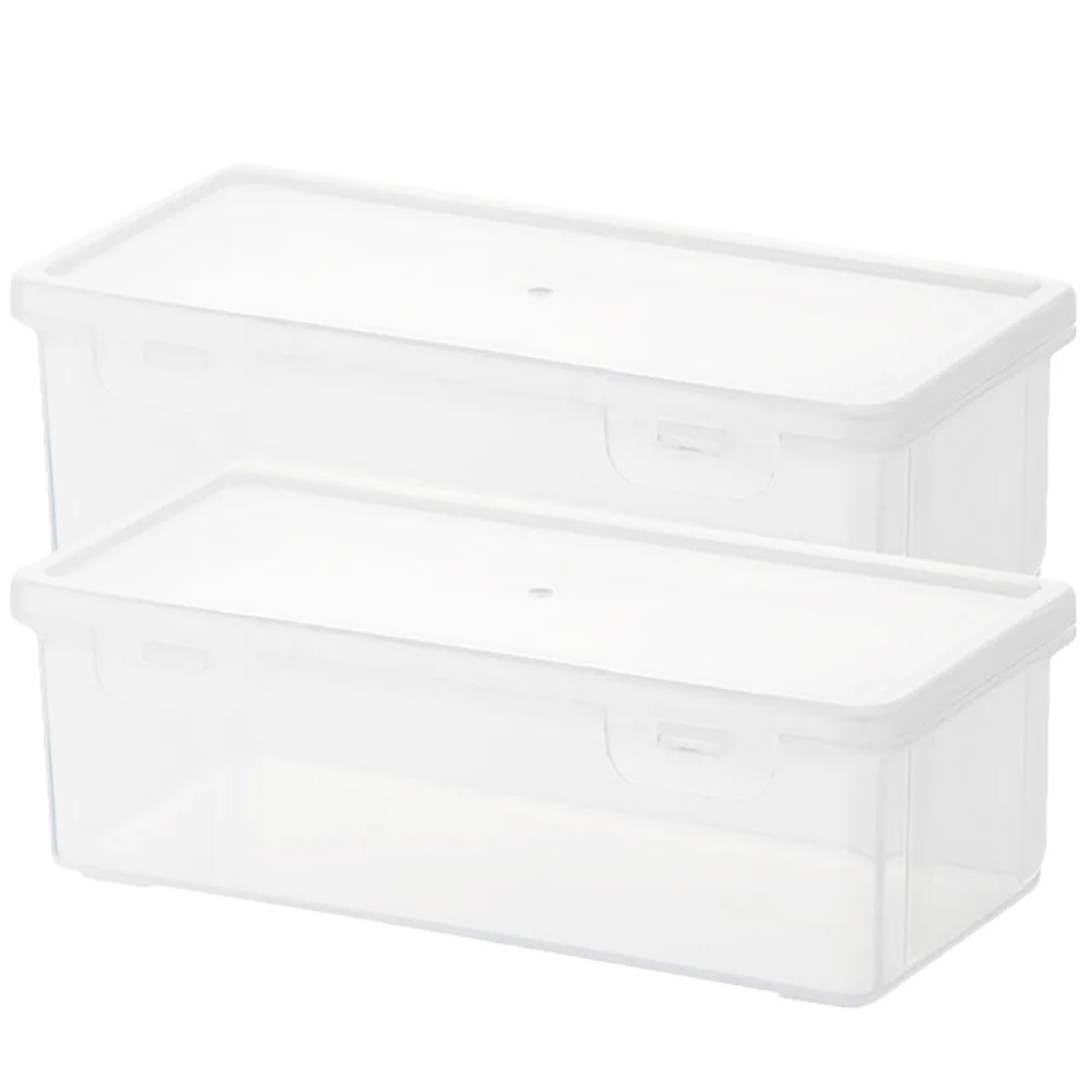 2 PCS Transparent Desk ganizer Pen Cases Plastic Case Box Students Pencil Pencil Case Multi function Pencils