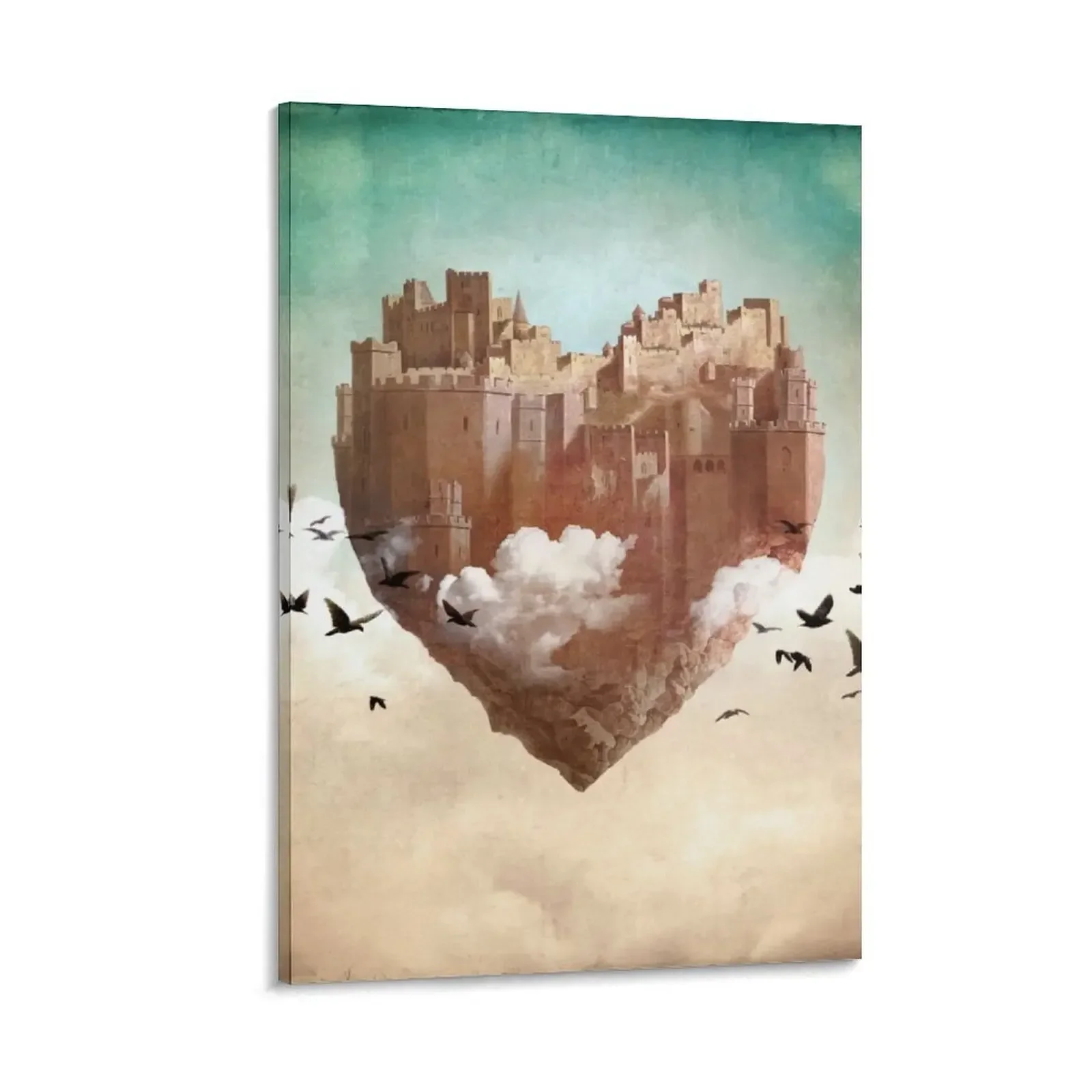

My Heart Is My Castle Canvas Painting painting art mural Decorative prints wall painting