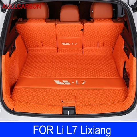 Для Lixiang LI L7 коврики для багажника, искусственная кожа, прочная подкладка для груза, коврики для багажника, полное покрытие, аксессуары для салона автомобиля