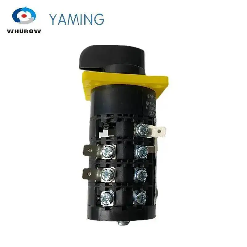 HZ5B-20/4DG Three Positions Rotary Cam Switch 4 Poles 20A Silver Contact Control Motor Gear Selector Manufacturer