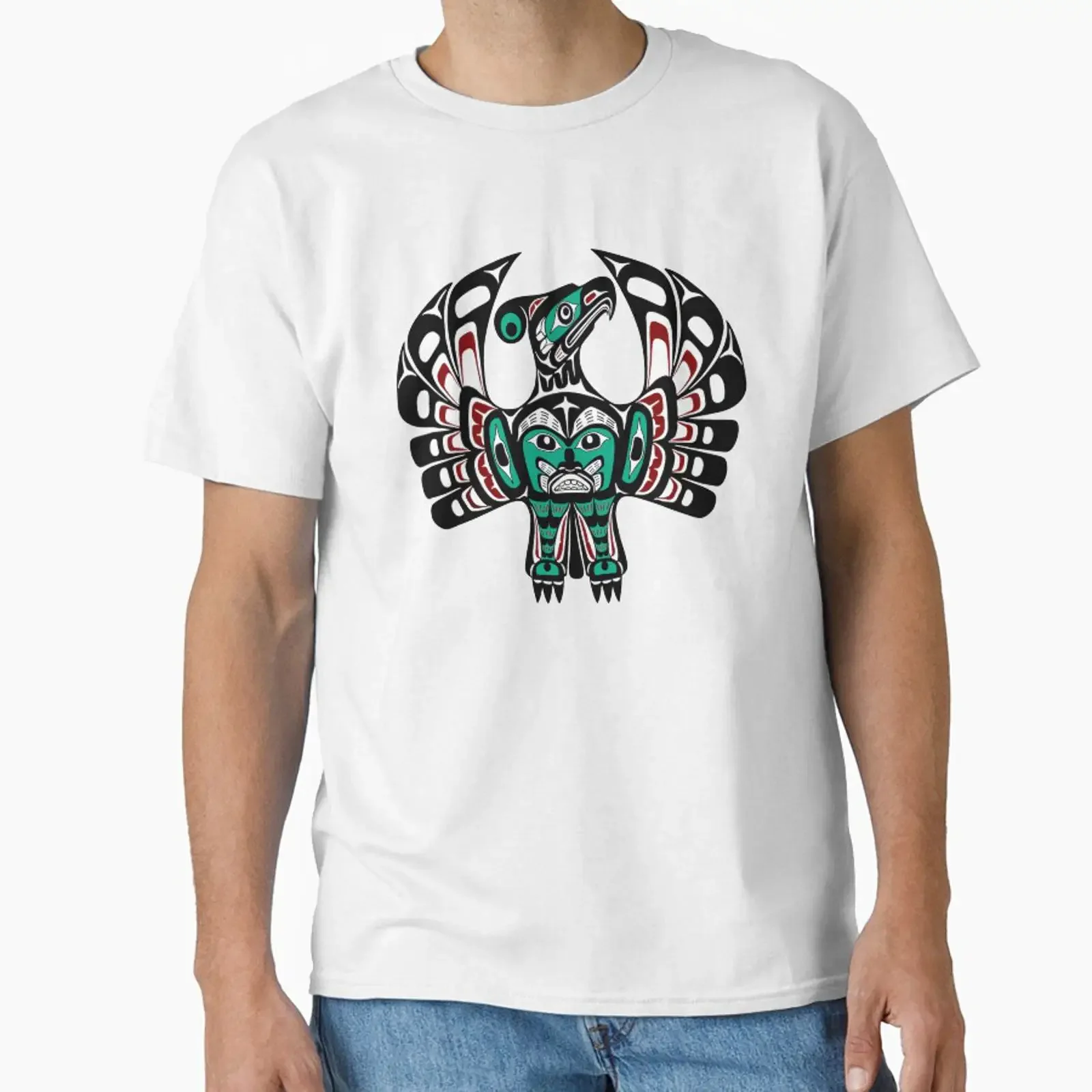 Northwest Pacific coast Haida art Thunderbird designed and sold by Digital Homestead vintage Washed Breathable Comfortable