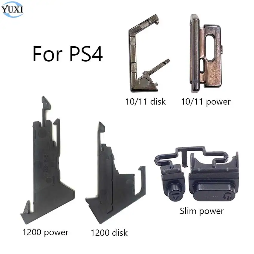 

YuXi For PS4 Power ON OFF Switch Button Repair Part For PS4 1000 1100 1200 Slim DVD Disk Drive Eject Power Button Clip