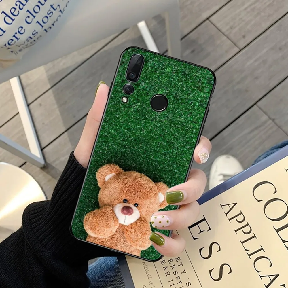 Casing ponsel beruang Teddy kartun, untuk Huawei Y9 6 7 5 Prime menikmati 7s 7 8 plus 7a 9e 9plus 8E Lite Psmart Shell