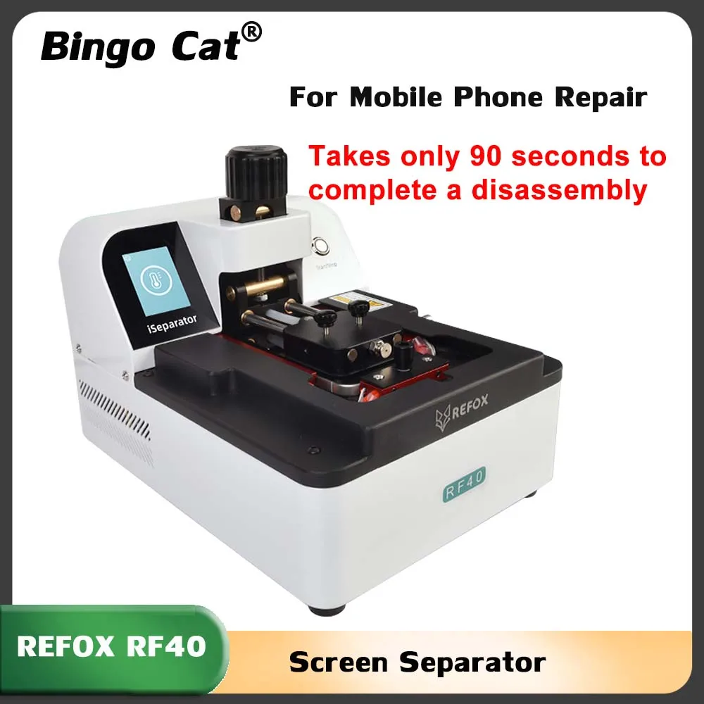 

REFOX RF40 iSeparator, машина для разделения экрана мобильного телефона для iPhone 16 Pro Max, все серии, ремонт разделения нагрева ЖК-экрана