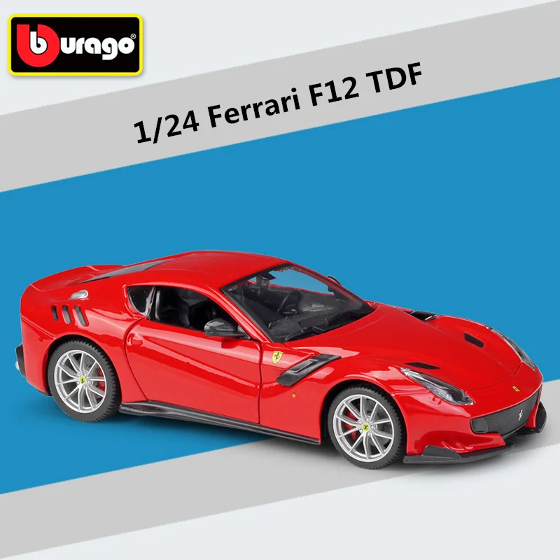 Bburago 1:24 Ferrari F12 TDF Alloy Sports Car Model Diecast Metal Toy Racing Car Model High Simulation Collection Childrens Gift