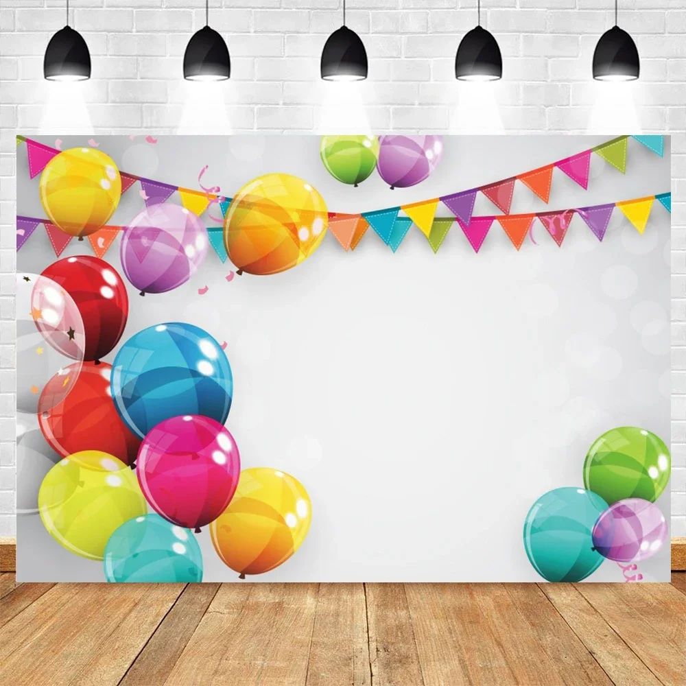 Hintergrund für Geburtstagsfeier, Luftballons, Neugeborenen-Party, Hintergrunddekoration, Polyester für Fotostudio – Detail 8