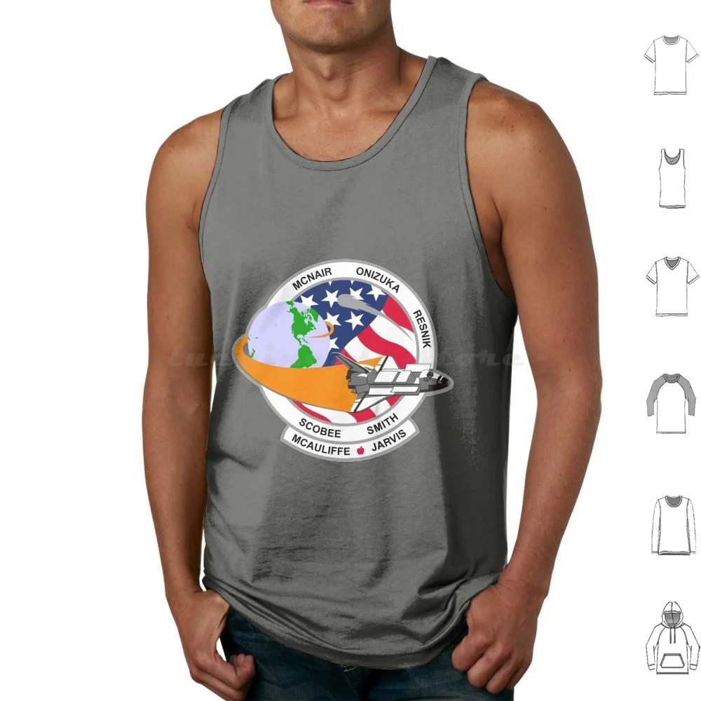 Sts-51-L Patch Tank Tops Print Cotton Sts 51 L Patch 25th Flight American Space Shuttle Program Final Mission Space