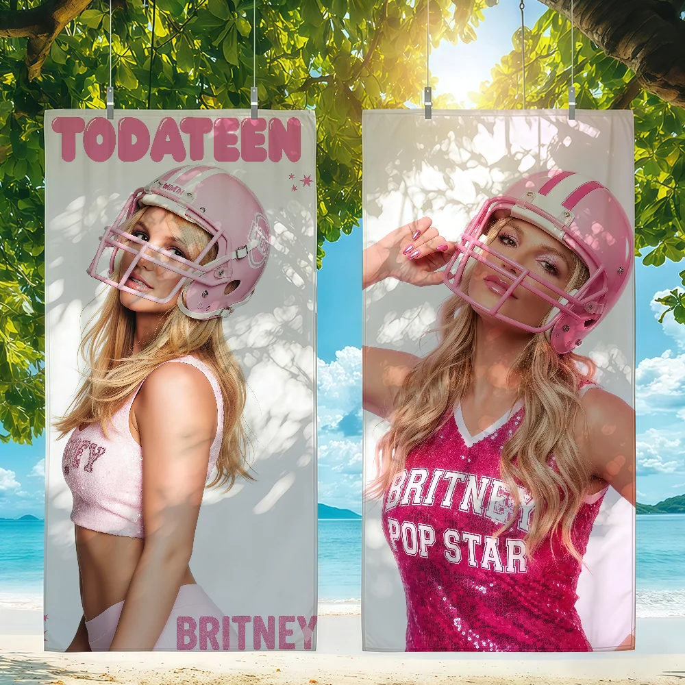 Singer Britney Spears Towel Beach Shower Bath Travel Lightweight Skin Friendly for Pool Camping Cruise Summer