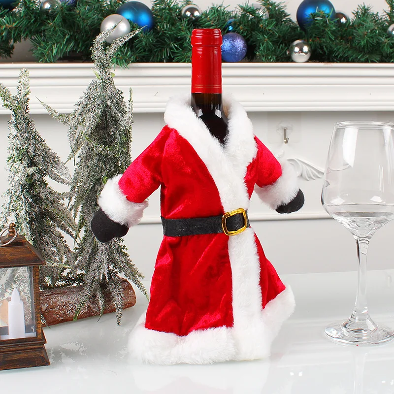Christmas Decorations Simple and Fashionable Style Clothing Style Fashionable Decoration Wine Bottle Decoration
