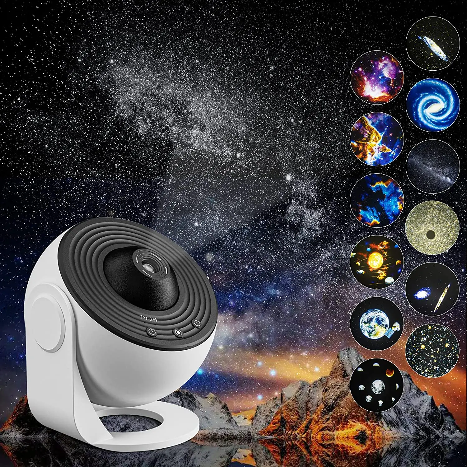 

13 in 1 Star Projector, Night Light Galaxy Projector Starry Sky Projector 360° Rotate Planetarium Lamp For Kids Bedroom Deco