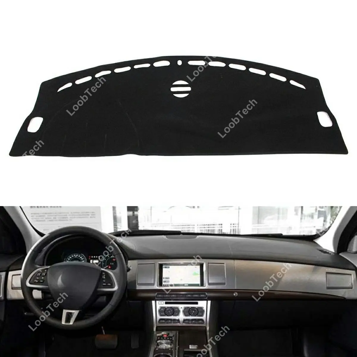 

Анти-УФ-защитный коврик для приборной панели, солнцезащитный коврик для Jaguar XF 2009-2015, нескользящий коврик для приборной панели, защита салона автомобиля