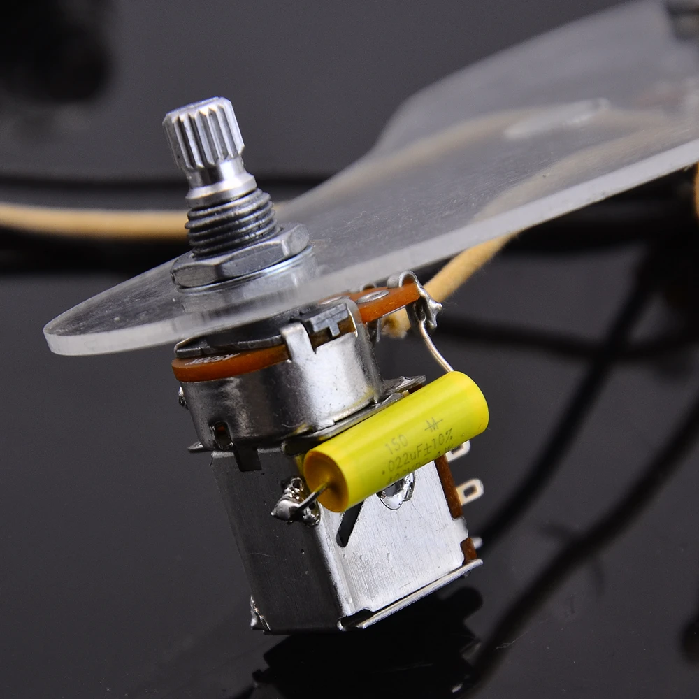 Arnés de cableado de pastilla HH para guitarra eléctrica B500K Alpha Pot + A500K Push Pull Pot + interruptor de 3 vías + Jack