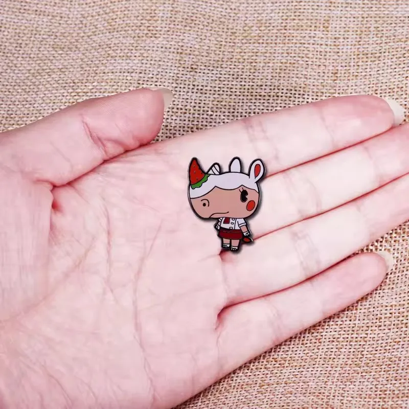 ألعاب أنيمي الكرتون المينا دبابيس الحيوانات معبر بروش معدني شارة مجوهرات الأزياء الملابس قبعة ظهره الإكسسوارات الهدايا #4