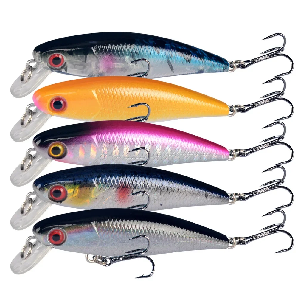 

1PCS 6.5cm 4.5g Fishing Lure Quality Minnow Lure 3D Eyes Plastic Hard Bait Pesca Artificial Jig Wobblers Crankbait Fishing Bait