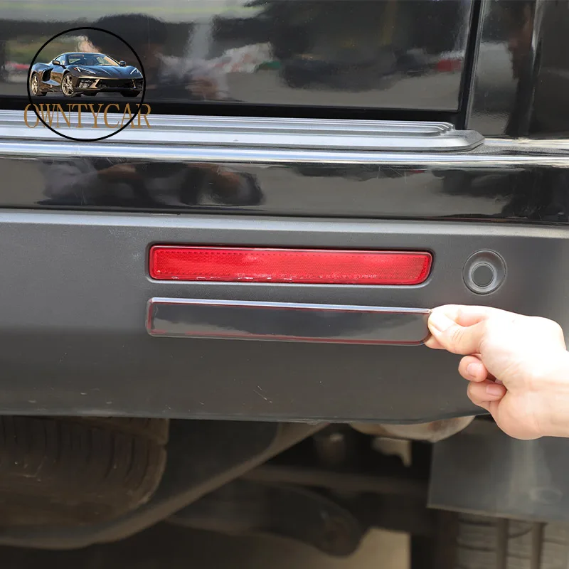 

Для Land Rover Discovery 4 LR4 2010-2016 ABS черный задний противотуманный фонарь автомобиля декоративный защитный чехол внешние аксессуары автомобиля