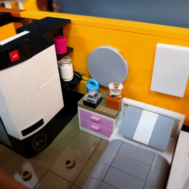 2122 Teile MOC Ashley's 2-stöckiges Haus Modulares Modell Weihnachtsgeschenk Bausteine Konstruktion Montage DIY Bildung Kinderspielzeug