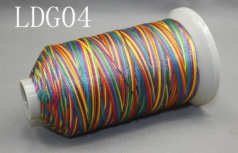 

15stands beautiful threads embroidery thread sewing line yarn thread for hand knot raibow color weaving rope