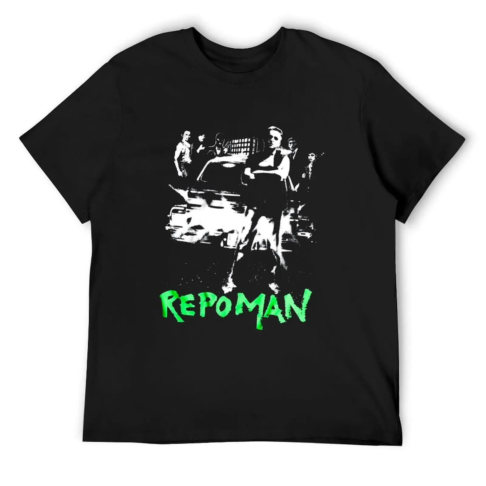 Repo Man Movie T-Shirt graphics oversized oversized t shirts for men