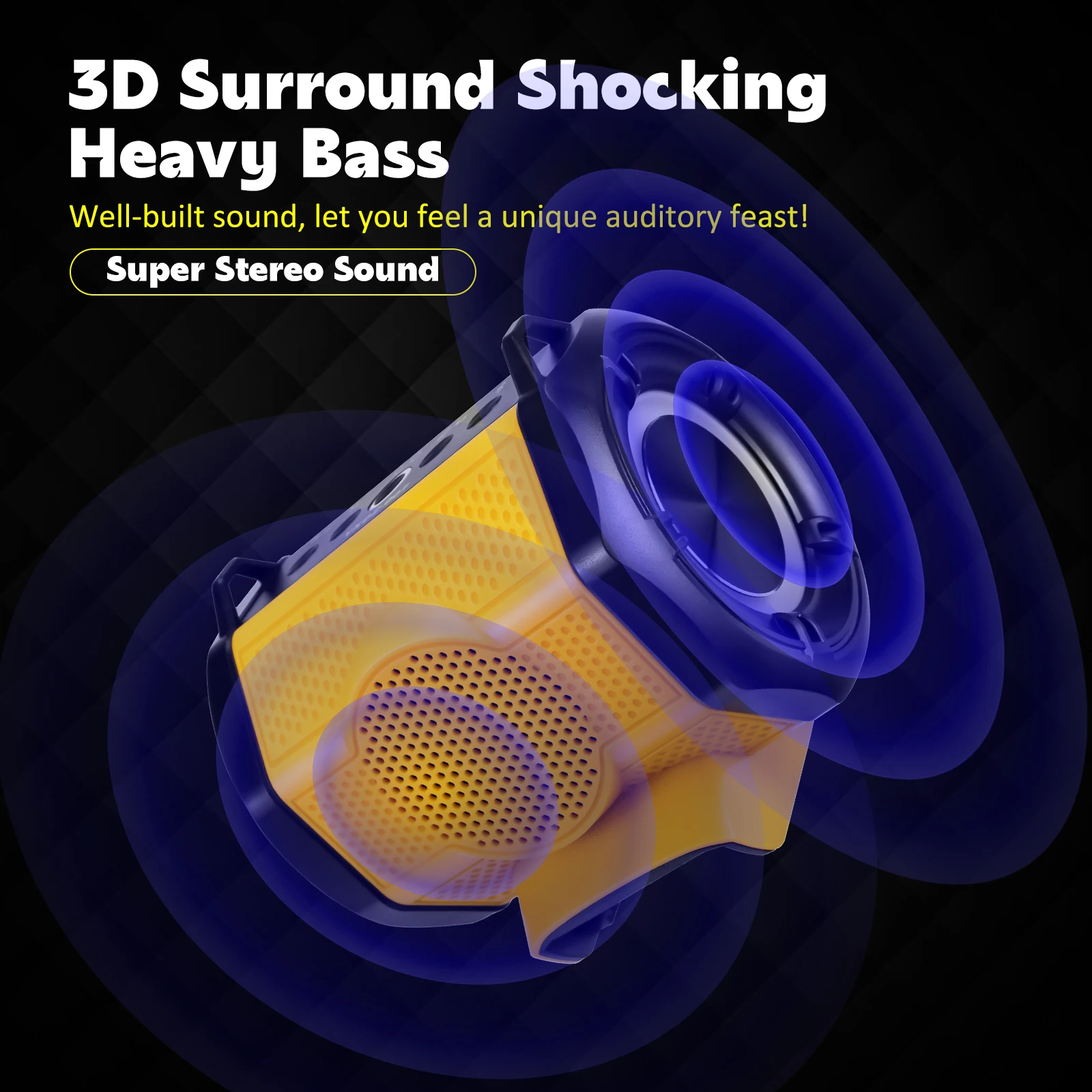 مكبر صوت محمول مناسب لبطارية Dewalt 20 فولت مع منفذ شحن USB ونوع C ومكبر صوت لاسلكي متوافق مع البلوتوث (بدون بطارية)