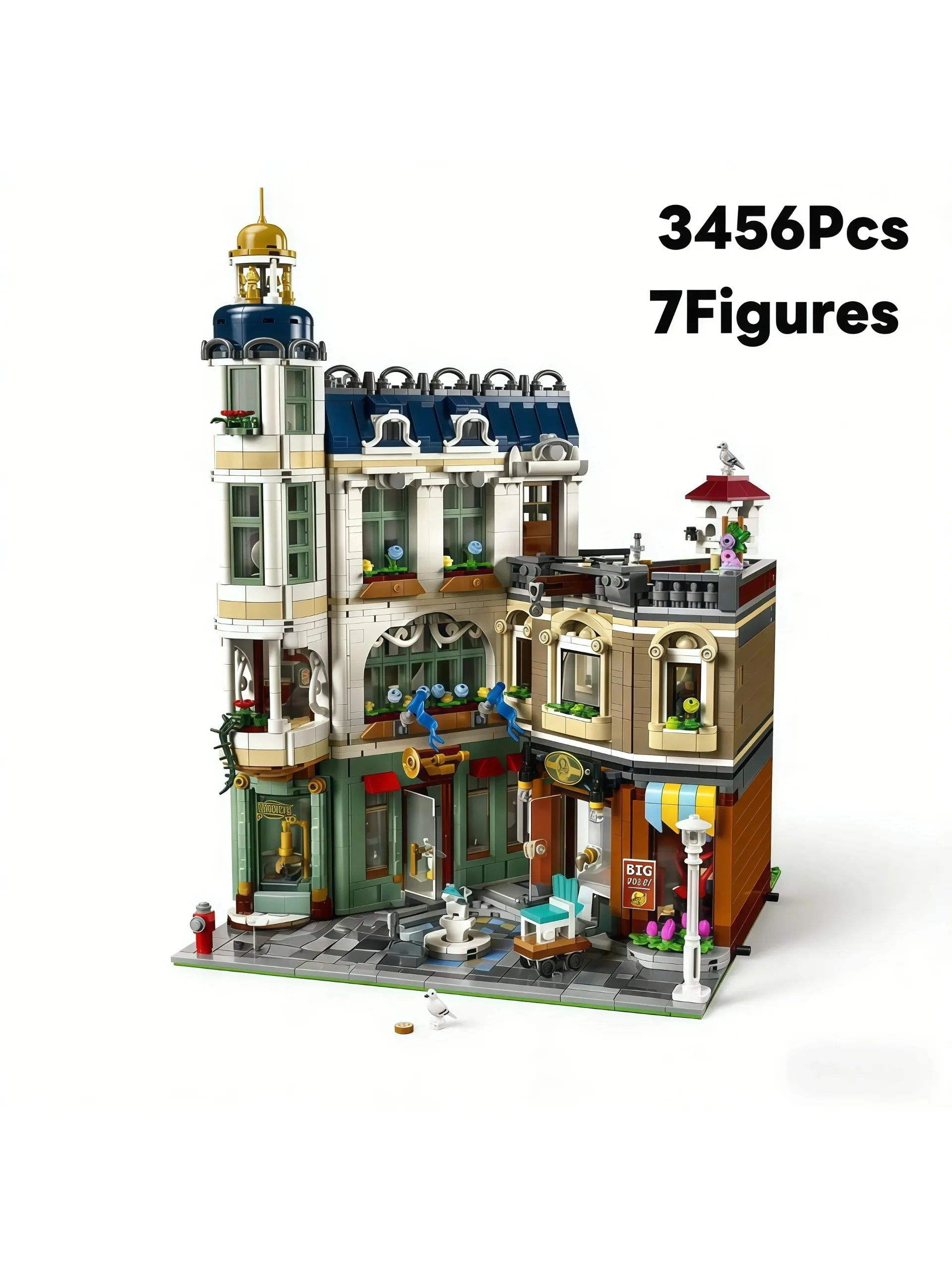 2026 Nieuwe 3456PCS 11371 Modulaire Bouwstenen, Europese Winkelstraat Stad Architectuur Bricks Speelgoed voor Kinderen Volwassenen Gift - afbeelding 2