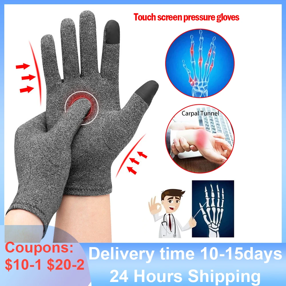 

1Pair Compression Arthritis Gloves Women Men Arthritic Joint Pain Relief Hand Gloves Therapy Wristband Gloves Compression Gloves