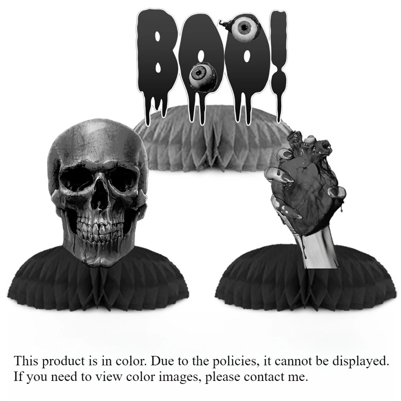 مجموعة لافتة رعب يدوية لحفلات الهالوين مع زخارف على شكل قرص العسل الشبح وأدوات أعياد الميلاد الجديدة ومستلزمات الأحداث