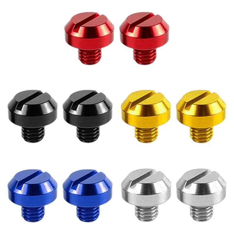 2pcs M8 / M10 Motorcycle Rear View Mirror Hole Plugs Screws Aluminum Alloy Parts Modification Accessories