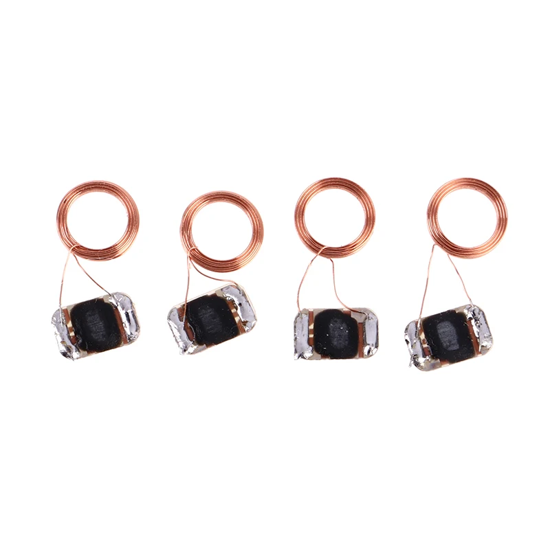 S50 1K IC 13.56MHz FM11 RF08 MF F08 Key Fob Ring RFID NFC Tags Circular Copper Line Naked Coil Chip Access Control Keyfob 5pcs