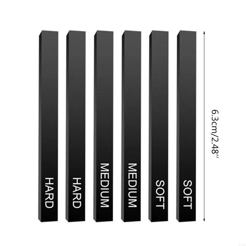 918C Black Charcoal Sticks Sketch Pencils for Drawing Sketching Shading Tools 6 PCS