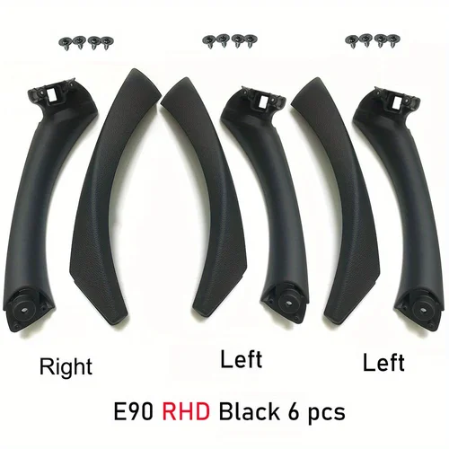Imagen 2 del producto Manija de Puerta de Repuesto para BMW Serie 3 2005-2012 E90 E91 E92, 6 Piezas, LHD RHD, Manija Interior de Puerta 316 318 320 325 328 330