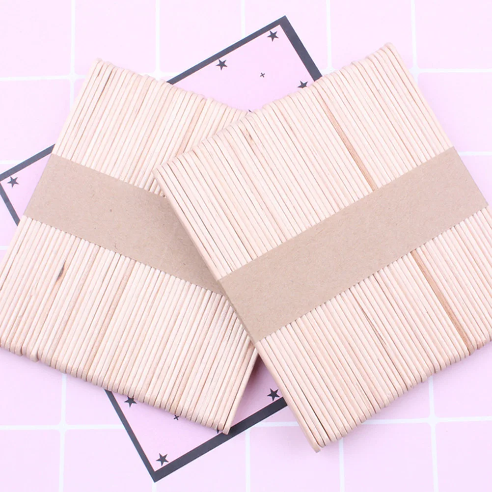 50 قطعة الحرف الخشبية الطبيعية لتقوم بها بنفسك الخشب المصاصة العصي للأطفال مدرسة مشاريع الحفلات تحريك Crafts بها بنفسك الحرف الخشبية العصي #3