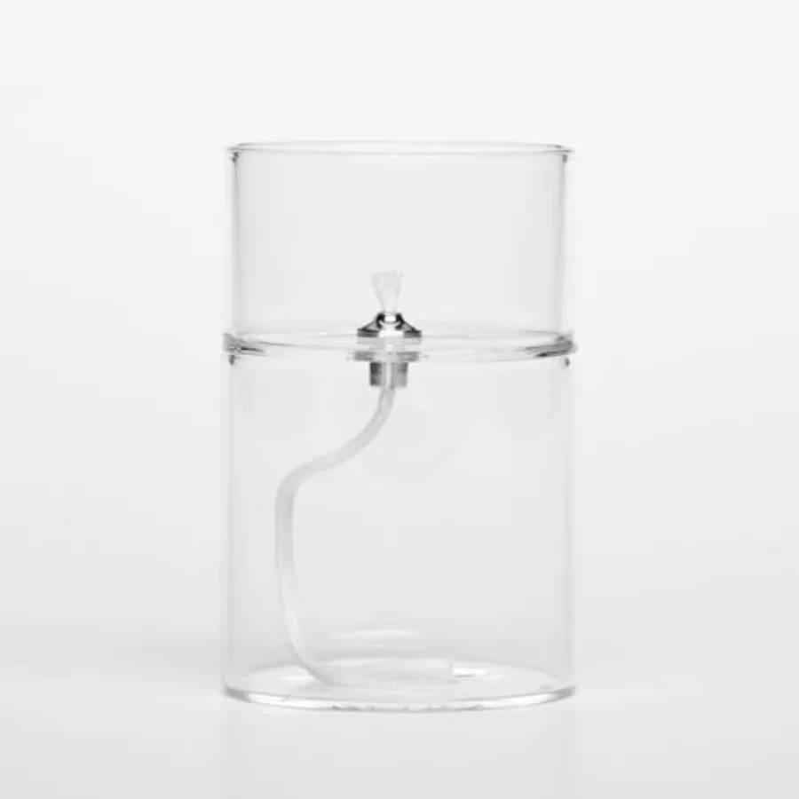 

Стеклянный подогреватель для эфирных масел Fuels Glass Oil Warmer - многоразовая жидкость для ароматических свечей Zen с стеклянной подставкой. Ароматерапия для дома и улицы
