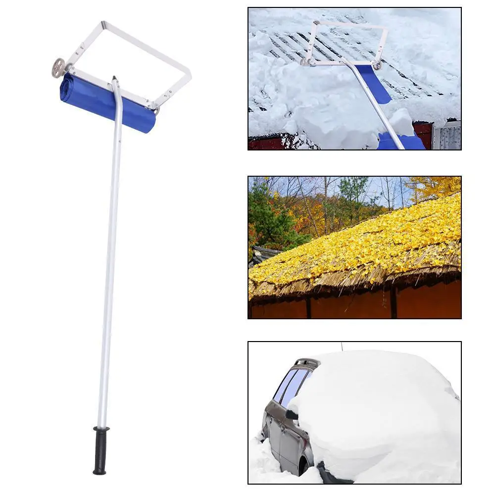 Roof snow scraping, total length 9 meters, snow shoveling tool, with Oxford cloth roof snow rake