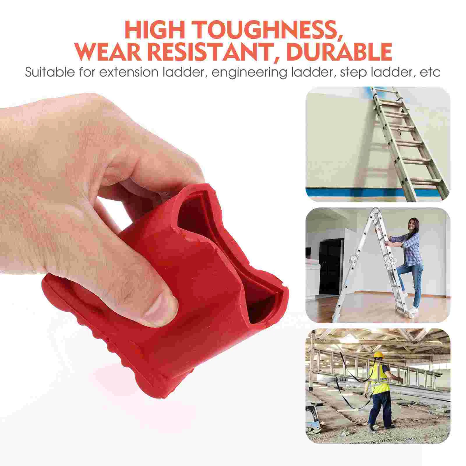 2 Pcs Ladder Feet Foot Cover Protector Pad Protective Accessories for Stepladder Jack Mat Skid-proof