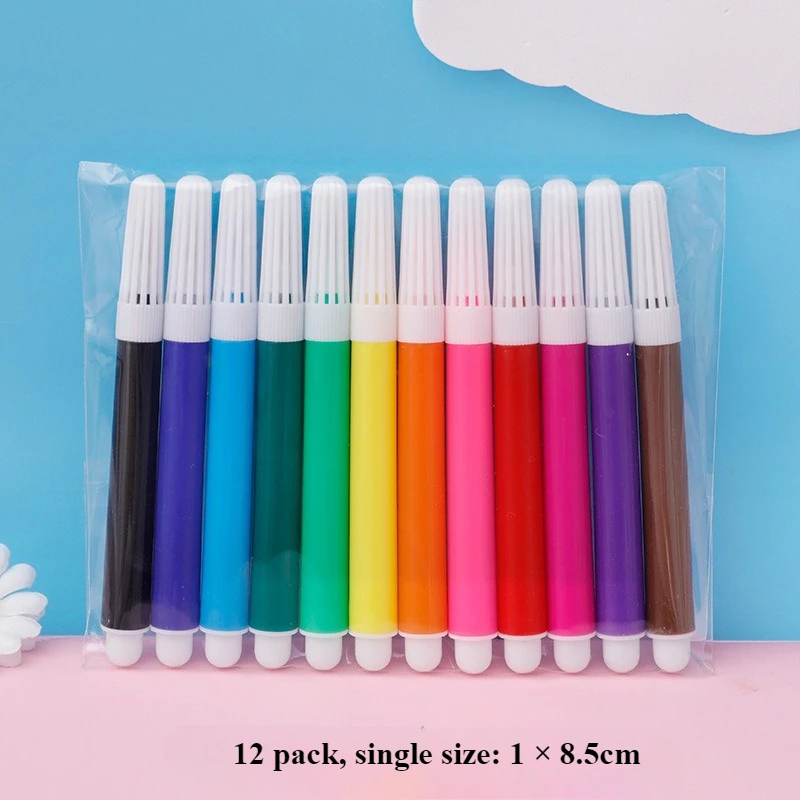 24 Stück (12 Beutel + 12 Marker), DIY Graffiti-Set mit Farbigen Markern, Wiederverwendbare Tier-Kunst Party-Geschenktüten, Aufbewahrungszubehör – Detail 5