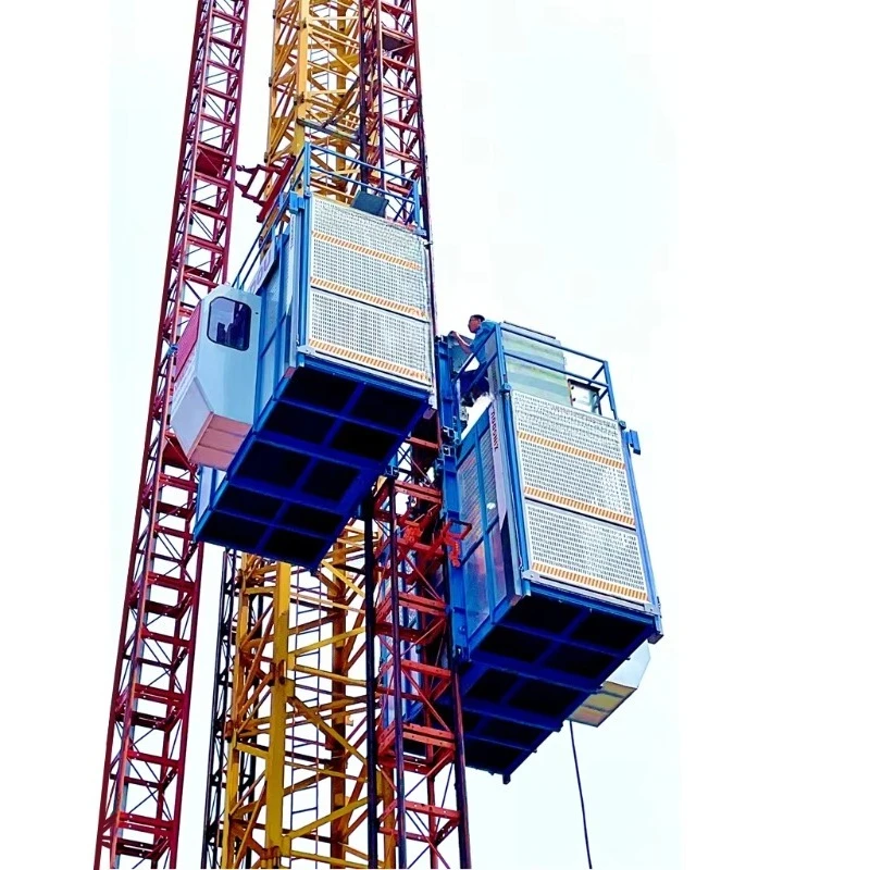 Temporary Construction Hoist Building Site Elevator Rack and Pinion Personnel Hoist