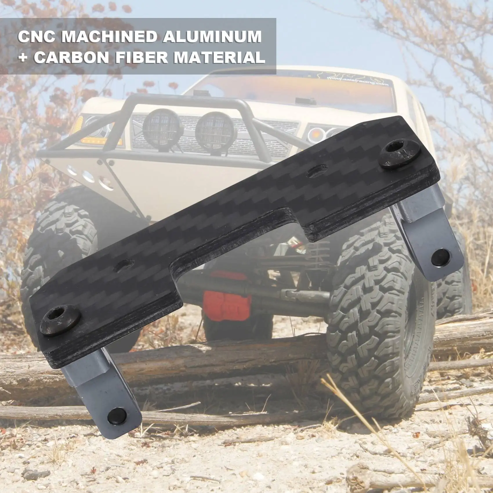 AC52-Aluminium Servo Mount + Carbon Houder Voor 1:10 AXIALE SCX10 Rc Auto As