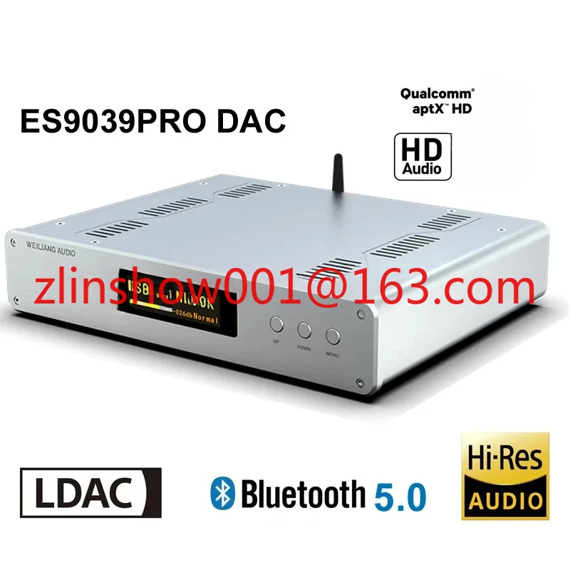 

DLHiFi DC300 двухъядерный ES9038PRO ES9039PRO Bluetooth 5,0 сбалансированный Hi-Fi аудио DSD DAC декодер, аналоговый USB пульт дистанционного управления