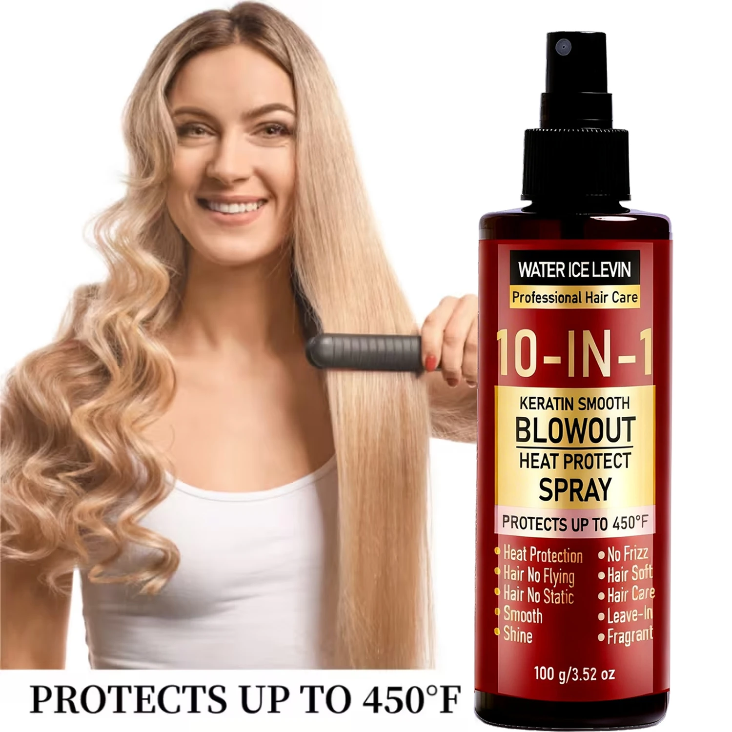 10 in 1 히트 프로텍트 스프레이 케라틴 콜라겐 히 - Hair Care Heat Protectant 리뷰 및 가격