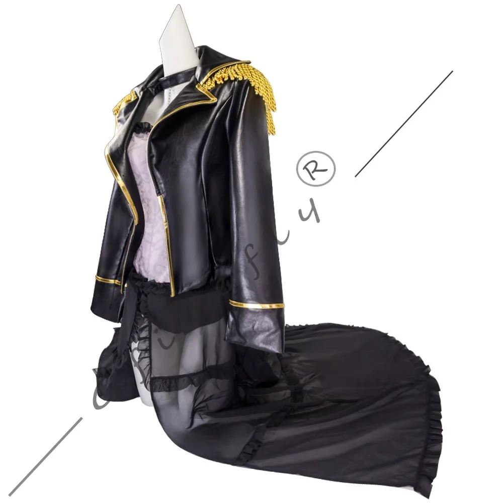 ชุดคอสเพลย์ My Dress-Up Darling ตัวละครโลเบเลียสีดำ ชุดสูทสีดำสุดเซ็กซี่และเท่ห์ พร้อมอุปกรณ์เสริมและวิกผมแบบเดียวกับตัวละครอนิเมะและเกม