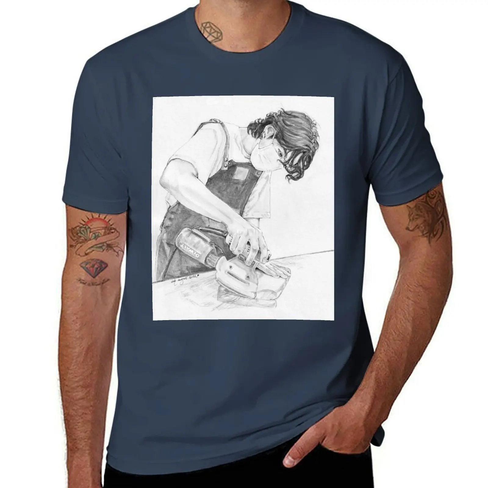 

SUGA Woodworking VLOG T-Shirt Big and Tall Crew Neck Tee