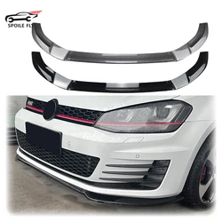 3x 2012 To 2018 For VW Golf 7 MK7 GTI R GTD GTE Front Bumper Splitter Lip Spoiler Diffuser Side Bumper By High Quality ABS