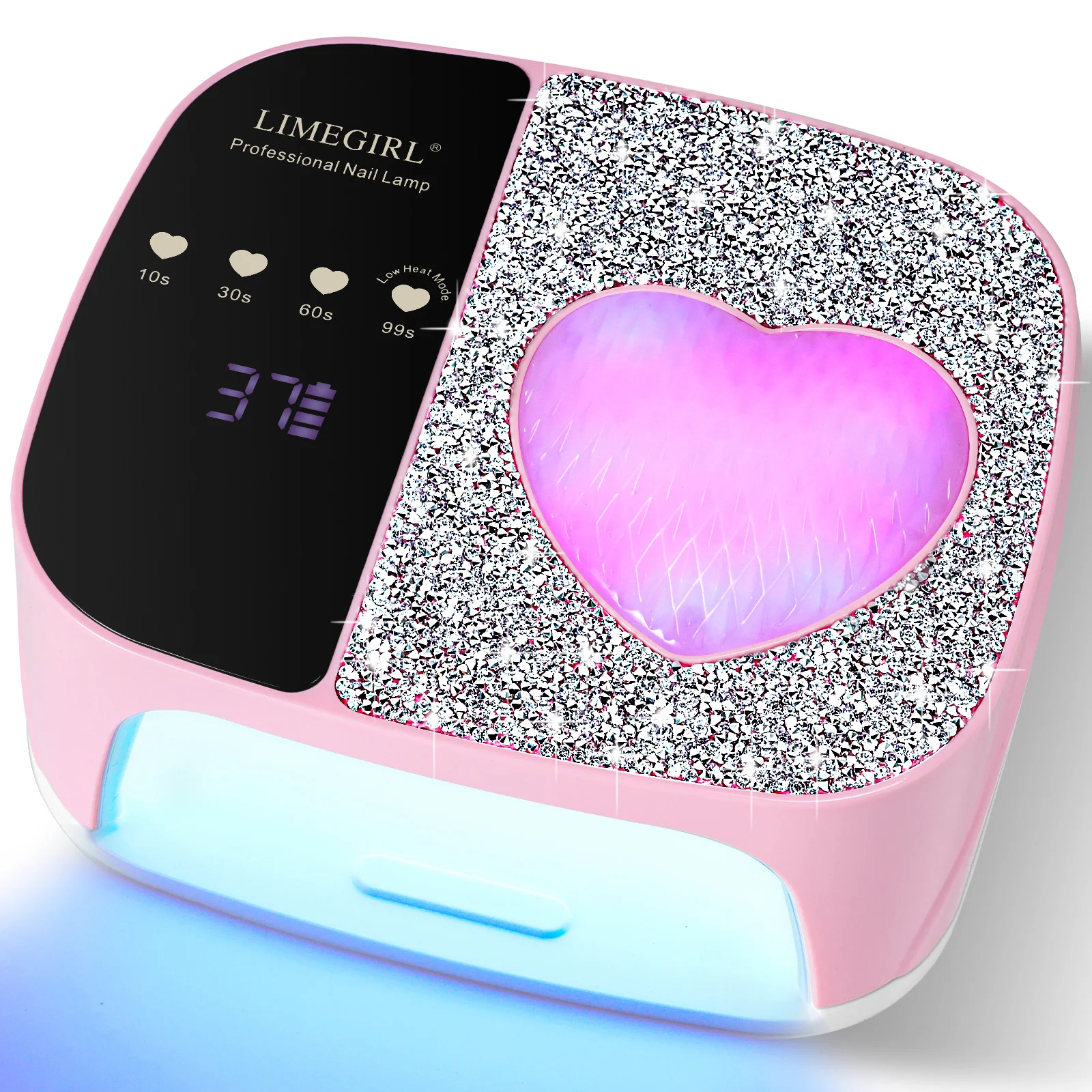 Professional UV LED Nail Lamp Kit Fast Curing Dryer 4 Timer Settings Cordless Rechargeable For Manicure Pedicure