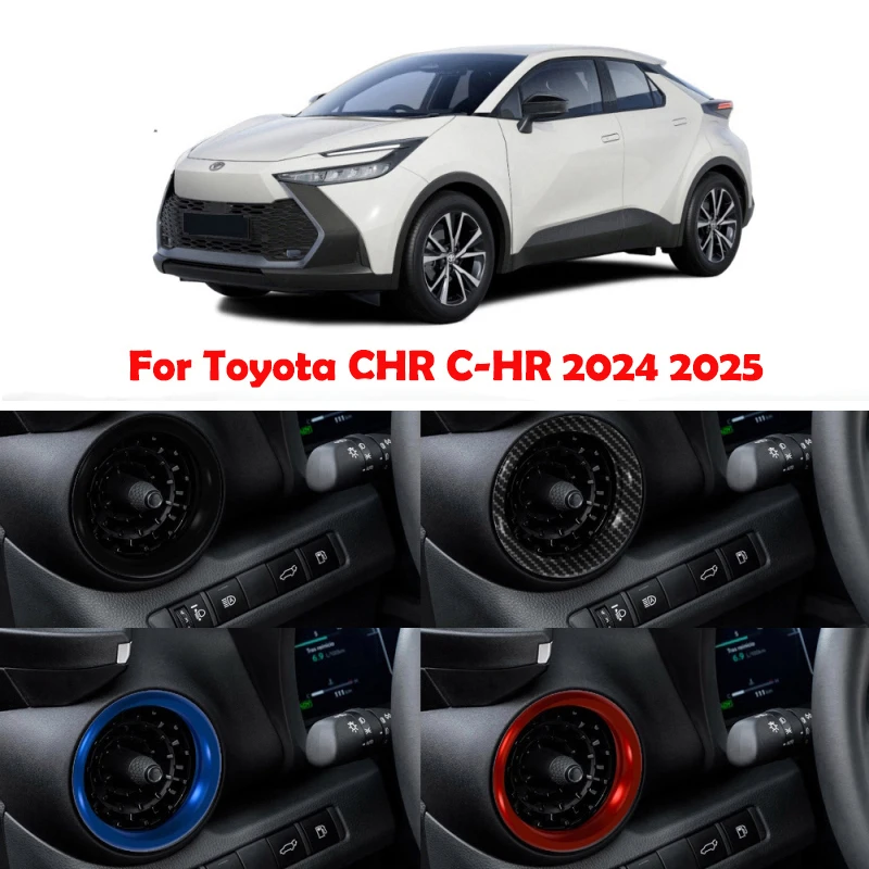 Für Toyota CHR C-HR 2024 2025, ABS-Seite vorne, Armaturenbrett, Klimaanlage, Steckdosenabdeckung links rechts, AC-Entlüftungsverkleidung, Innenzubehör