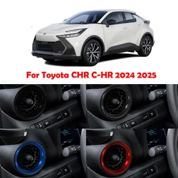 For Toyota CHR C-HR 2024 2025 ABS Side Front dashboard Air Condition Outlet Cover left right AC Vent Trim Interior Accessories