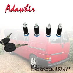 Door Lock Barrel Set with 2Keys 701837205 701837206 701837210 for VW Transporter T4 1990-2003 701837061C