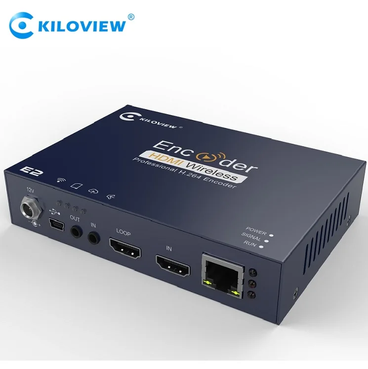 Kiloview ip stream mpeg4/h.264 encoder Model E2