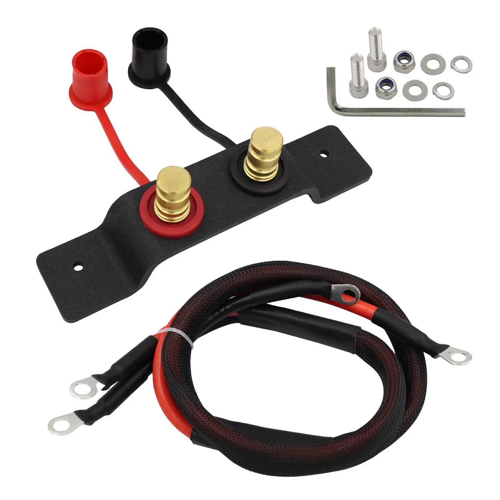 

Комплект для удаленного перемещения клемм аккумулятора, металлические быстрые зарядные кабели для гоночных автомобилей, газонокосилок, дизельных двигателей