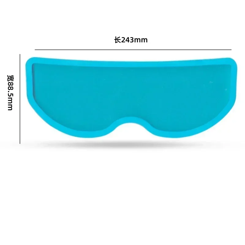 1/4 Stück Motorradhelm Klare Schutzfolie Anti-Beschlag Anti-Regen Folie Nano-Beschichtung Aufkleber Motorradhelm Zubehör – Detail 12